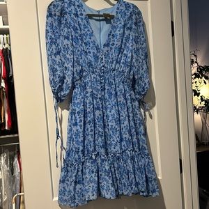 Frilly blue dress